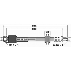 FBH7426 FIRST LINE Тормозной шланг
