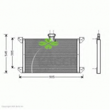 94-5343 KAGER Конденсатор, кондиционер