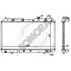 127040 SOMORA Радиатор, охлаждение двигателя