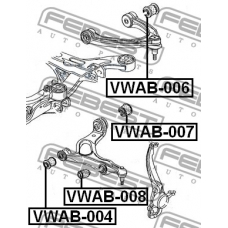 VWAB-007 FEBEST Подвеска, рычаг независимой подвески колеса