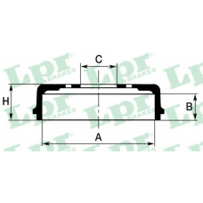 7D0037 LPR Тормозной барабан