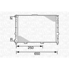 350213100500 MAGNETI MARELLI Радиатор, охлаждение двигателя