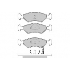 12-0647 E.T.F. Комплект тормозных колодок, дисковый тормоз