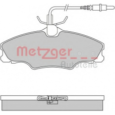 1170552 METZGER Комплект тормозных колодок, дисковый тормоз