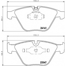 8DB 355 012-321 HELLA PAGID Комплект тормозных колодок, дисковый тормоз