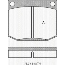 8110 65604 TRIDON Brake pads - front