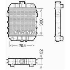 DRM20060 DENSO Радиатор, охлаждение двигателя