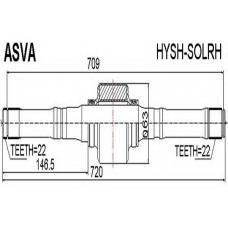 HYSH-SOLRH ASVA Приводной вал