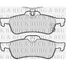 BBP2109 BORG & BECK Комплект тормозных колодок, дисковый тормоз