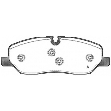 BPA1158.00 OPEN PARTS Комплект тормозных колодок, дисковый тормоз