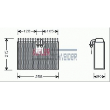 8700071 KUHLER SCHNEIDER Испаритель, кондиционер