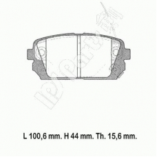 IBR-1K10 IPS Parts Комплект тормозных колодок, дисковый тормоз