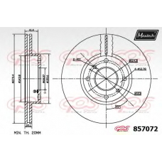 857072.0000 MAXTECH Тормозной диск