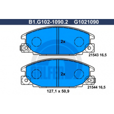 B1.G102-1090.2 GALFER Комплект тормозных колодок, дисковый тормоз