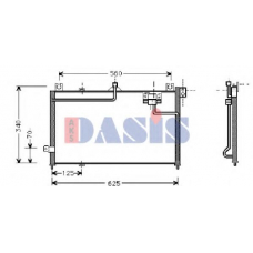 112280N AKS DASIS Конденсатор, кондиционер