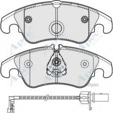 PAD1861 APEC Комплект тормозных колодок, дисковый тормоз
