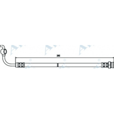 HOS3642 APEC Тормозной шланг