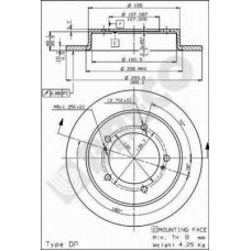 BS 7400 BRECO Тормозной диск