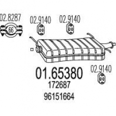 01.65380 MTS Глушитель выхлопных газов конечный