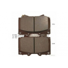 1080-7902 ASHUKI Комплект тормозных колодок, дисковый тормоз
