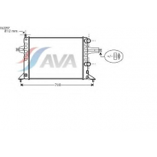 OL2257 AVA Радиатор, охлаждение двигателя