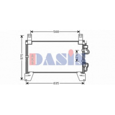512034N AKS DASIS Конденсатор, кондиционер