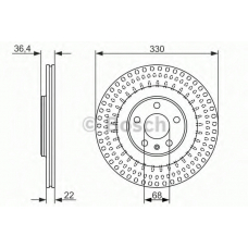 0 986 479 750 BOSCH Тормозной диск