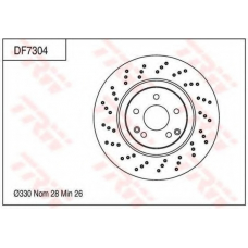 DF7304 TRW Тормозной диск