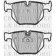 BBP1961 BORG & BECK Комплект тормозных колодок, дисковый тормоз