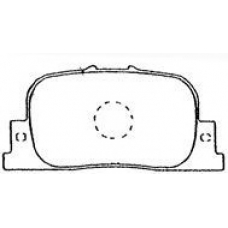 A2N066 AISIN Комплект тормозных колодок, дисковый тормоз