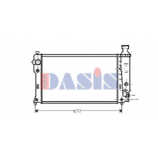 160001N AKS DASIS Радиатор, охлаждение двигателя