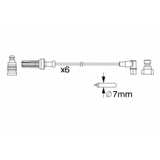 0 986 357 187 BOSCH Комплект проводов зажигания