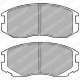 LP1594 DELPHI Комплект тормозных колодок, дисковый тормоз