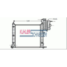 0300701 KUHLER SCHNEIDER Радиатор, охлаждение двигател