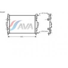 RTA2307 AVA Радиатор, охлаждение двигателя