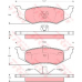 GDB1234 TRW Комплект тормозных колодок, дисковый тормоз