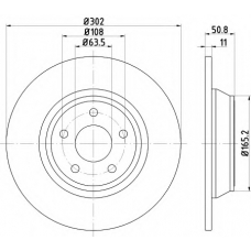 MDC2663 MINTEX Тормозной диск