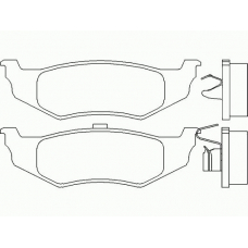 P 11 010 BREMBO Комплект тормозных колодок, дисковый тормоз