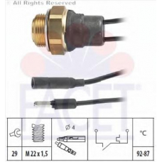 7.5011 FACET Термовыключатель, вентилятор радиатора