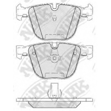 PN0326W NiBK Комплект тормозных колодок, дисковый тормоз