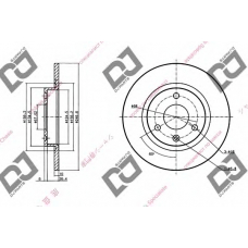 BD1510 DJ PARTS Тормозной диск