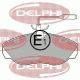 LP877 DELPHI Комплект тормозных колодок, дисковый тормоз