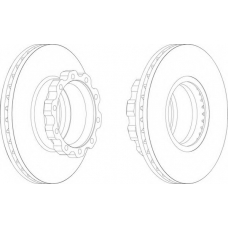 FCR160A FERODO Тормозной диск