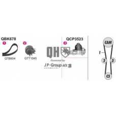 4314102719 Jp Group Водяной насос + комплект зубчатого ремня