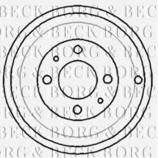 BBR7109 BORG & BECK Тормозной барабан