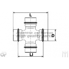 0876-3003 ASHUKI Шарнир, продольный вал