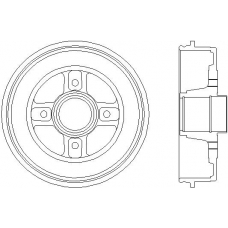 94027100 TEXTAR Тормозной барабан