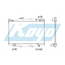 PA010053 KOYO P-tank corrugate-fin ass'y