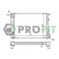 PR 0054A1 PROFIT Радиатор, охлаждение двигателя