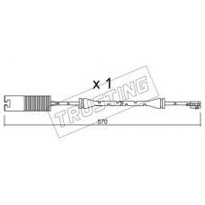 SU.208 TRUSTING Сигнализатор, износ тормозных колодок